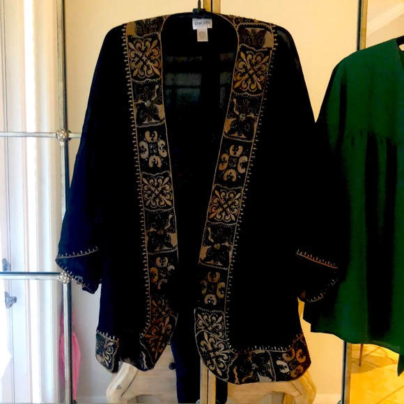 Chico's Jackets & Blazers - Chico’s  100% Silk Jacket with details.